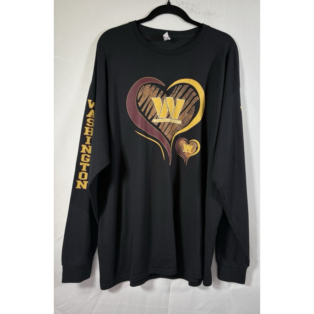 Jerzees dri-power shirt size 2XL washington commanders long sleeve